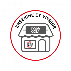 ENSEIGNE ET VITRINE - POLE COM ICON